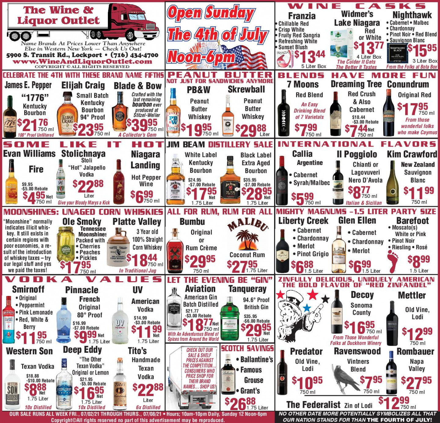 Weekly Specials Discount Liquor & Outlet Wine in Amherst, NY The Wine and Liquor Outlet